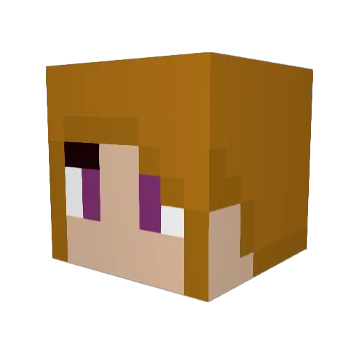 msjellybelly12 Minecraft avatar head, 3D render