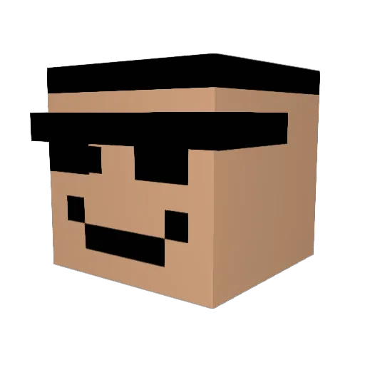 msk26 Minecraft avatar head, 3D render
