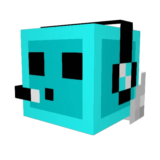mskejr Minecraft avatar head, 3D render