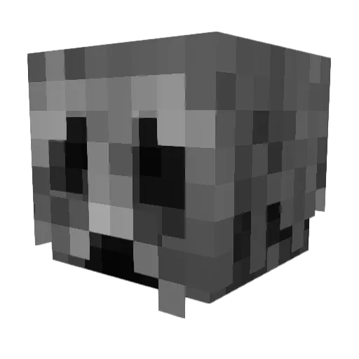 mskthmmX Minecraft avatar head, 3D render