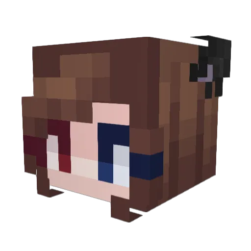 msl_0601 Minecraft avatar head, 3D render