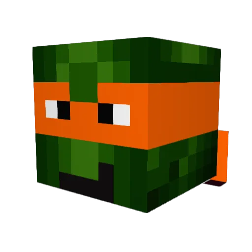 msleesh Minecraft avatar head, 3D render