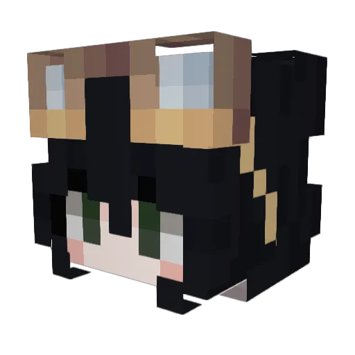 mslix Minecraft avatar head, 3D render