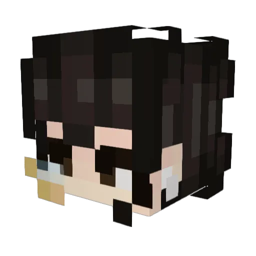 msnt Minecraft avatar head, 3D render