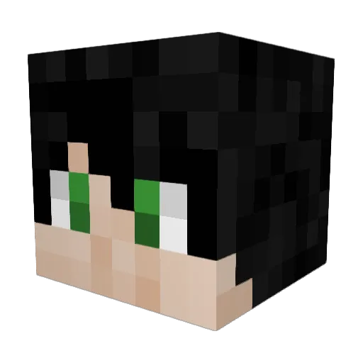 msonika Minecraft avatar head, 3D render