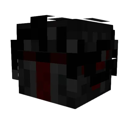 msot Minecraft avatar head, 3D render