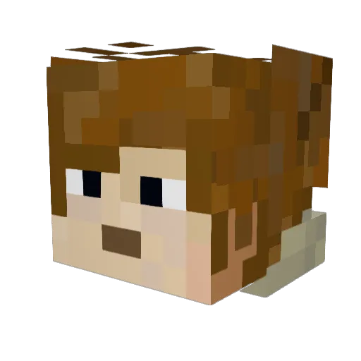 msraynsford Minecraft avatar head, 3D render