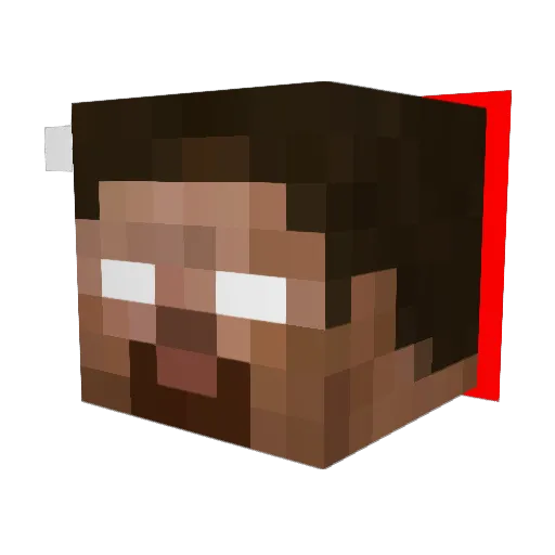 msrg123 Minecraft avatar head, 3D render