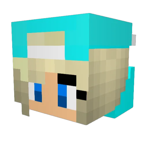 msrylee Minecraft avatar head, 3D render