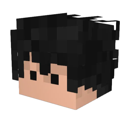 mss76x Minecraft avatar head, 3D render