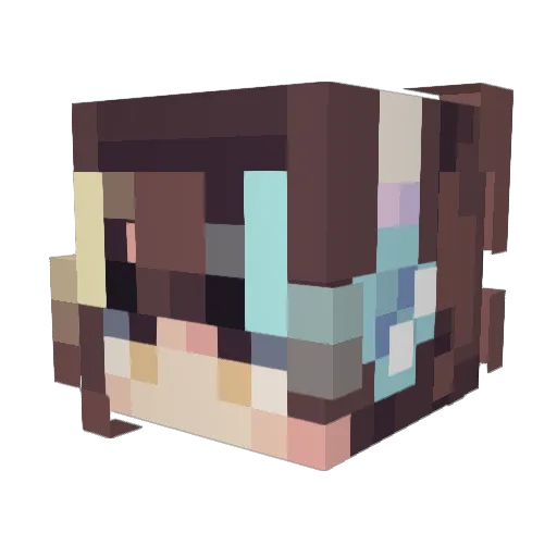 msteiiner Minecraft avatar head, 3D render