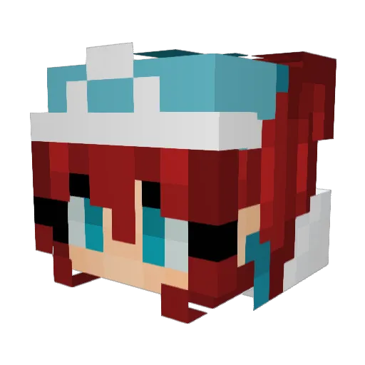 mstoria Minecraft avatar head, 3D render
