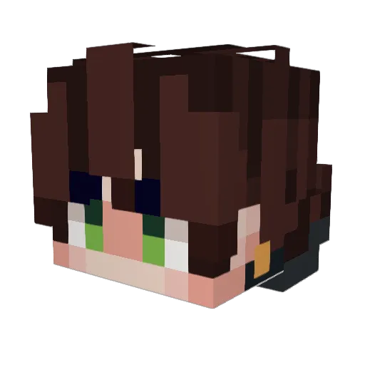 mstrzoei Minecraft avatar head, 3D render