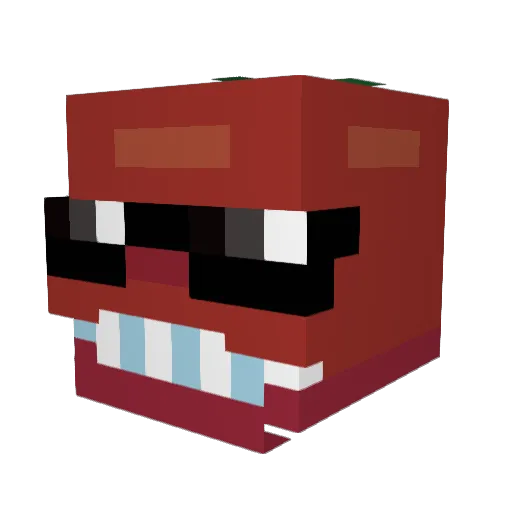 msvalentinaa Minecraft avatar head, 3D render