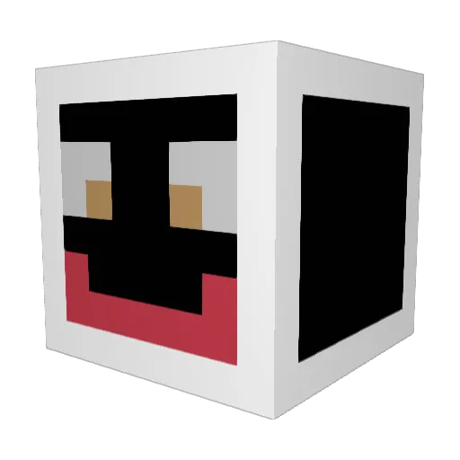 mswellow Minecraft avatar head, 3D render