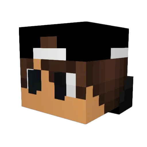 mt52mt Minecraft avatar head, 3D render