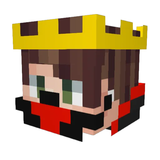mtabor0002 Minecraft avatar head, 3D render