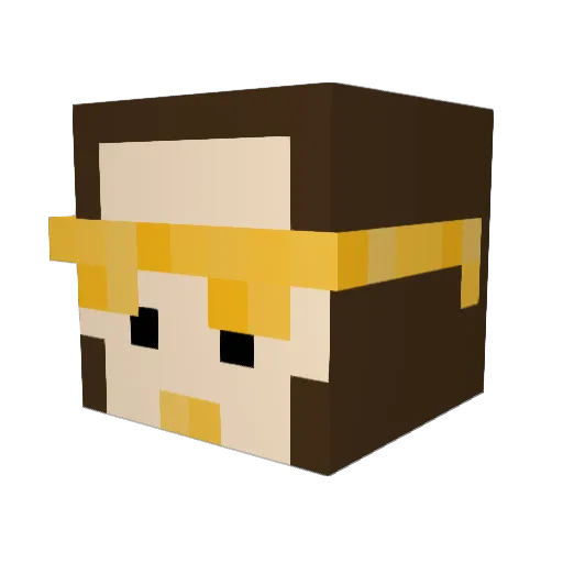 mtang_goguma Minecraft avatar head, 3D render