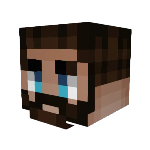 mtbain Minecraft avatar head, 3D render
