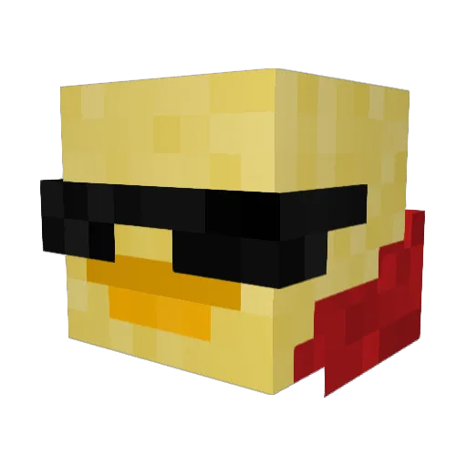 mtbcasper Minecraft avatar head, 3D render