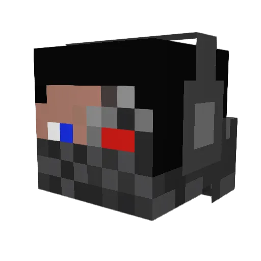 mtdatx Minecraft avatar head, 3D render