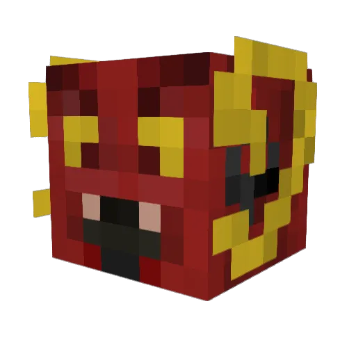 mtechy Minecraft avatar head, 3D render