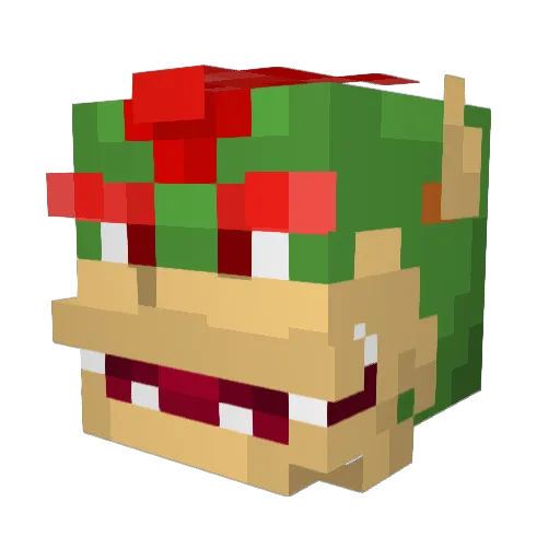 mtg1030 Minecraft avatar head, 3D render