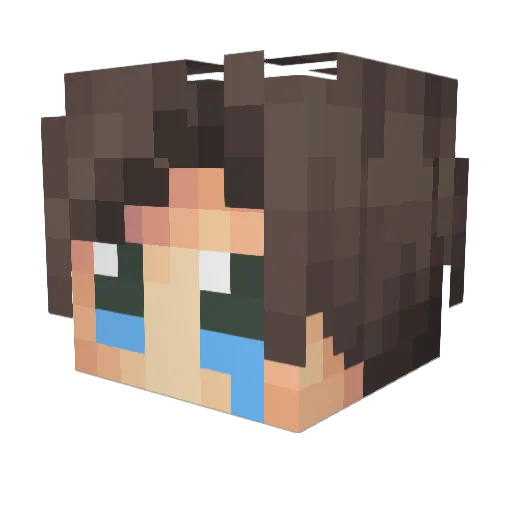 mthos_ Minecraft avatar head, 3D render