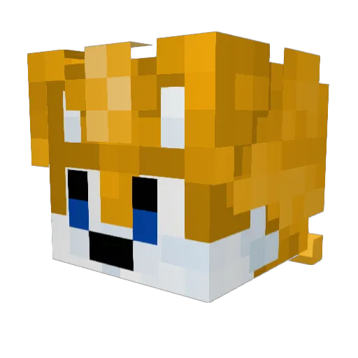 mthrfknprnce Minecraft avatar head, 3D render