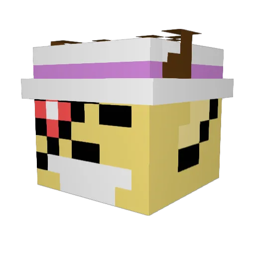 mtjumbo Minecraft avatar head, 3D render