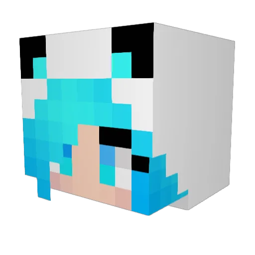 mtk0221 Minecraft avatar head, 3D render