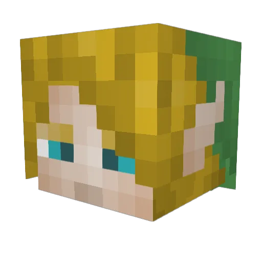 mtlgearsalad Minecraft avatar head, 3D render