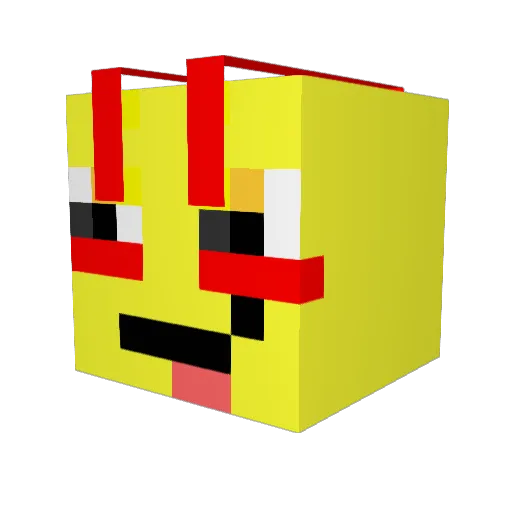 mtm102 Minecraft avatar head, 3D render