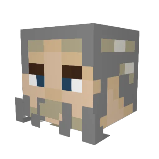 mtm31 Minecraft avatar head, 3D render