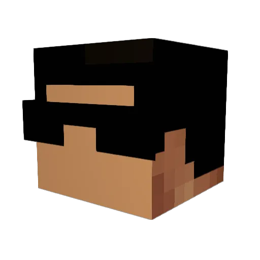 mtootoonchi Minecraft avatar head, 3D render