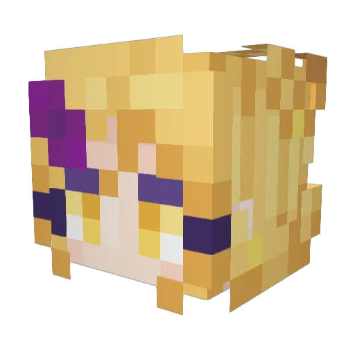 mtoz Minecraft avatar head, 3D render