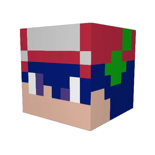 mtp123456 Minecraft avatar head, 3D render