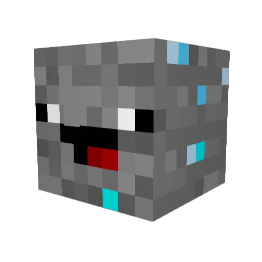 mtp3 Minecraft avatar head, 3D render