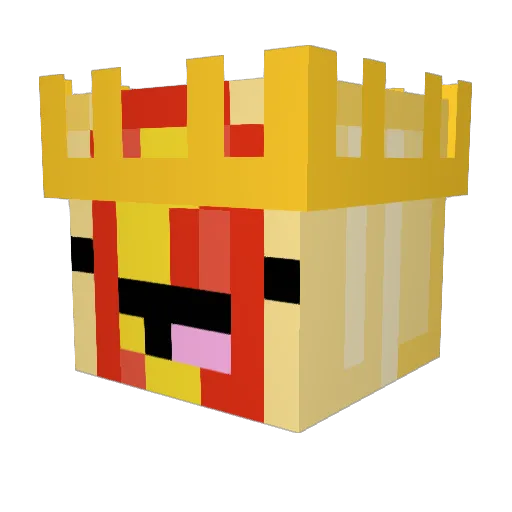 mtpo Minecraft avatar head, 3D render