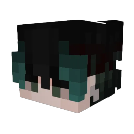 mtscndia_ Minecraft avatar head, 3D render