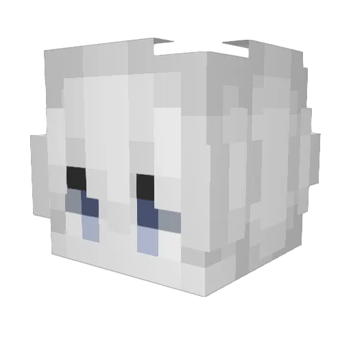 mttds Minecraft avatar head, 3D render
