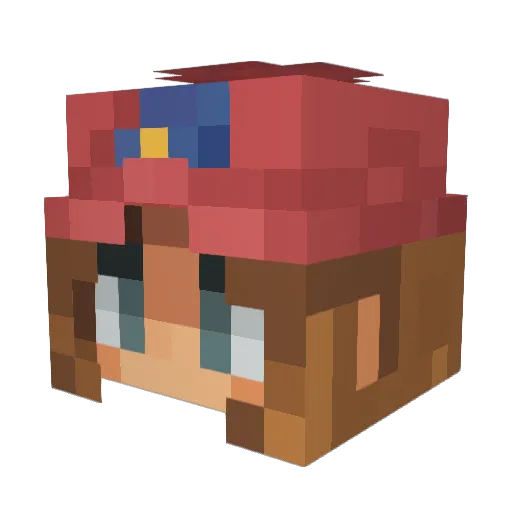 mttlre Minecraft avatar head, 3D render