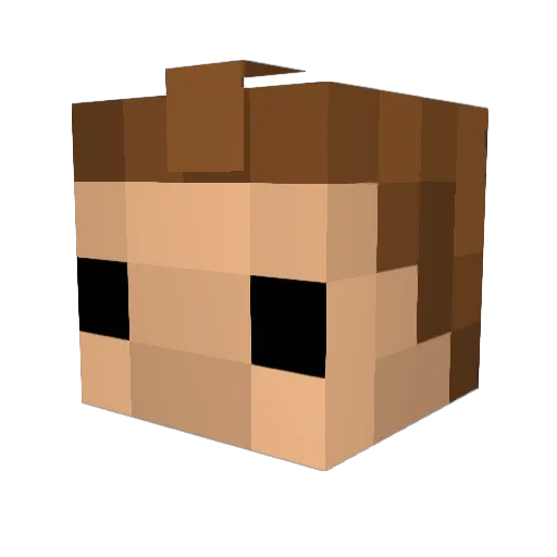mtwdmn Minecraft avatar head, 3D render