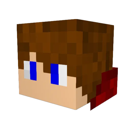 mtylerb Minecraft avatar head, 3D render