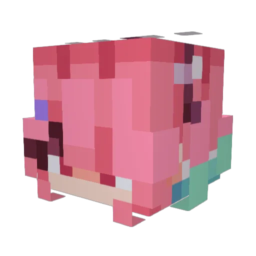 mu9k Minecraft avatar head, 3D render