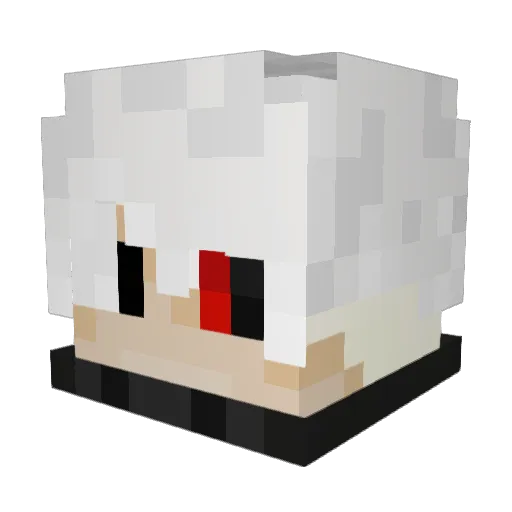 muayedsh Minecraft avatar head, 3D render