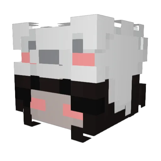 muazai Minecraft avatar head, 3D render