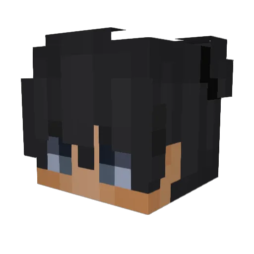 mubbol Minecraft avatar head, 3D render