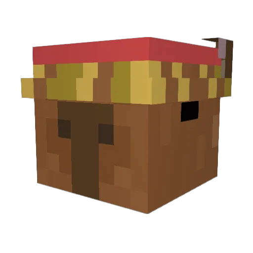 mucilim Minecraft avatar head, 3D render