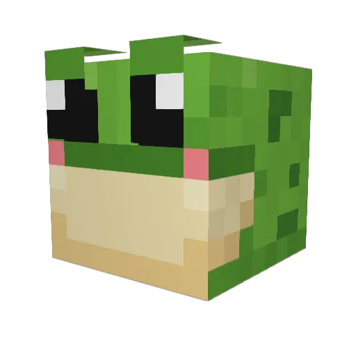 muckelkoenig Minecraft avatar head, 3D render